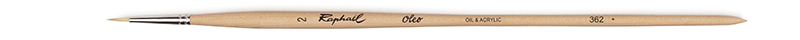 Image of Svinborstpensel Raphael OLEO ROUND brush - Size 2 (20F) 362002 3046450036210