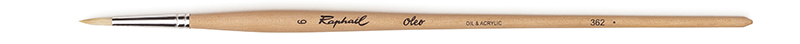 Image of Svinborstpensel Raphael OLEO ROUND brush - Size 6 (20F) 362006 3046450036234