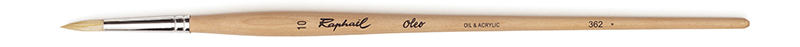 Image of Svinborstpensel Raphael OLEO ROUND brush - Size 10 (20F) 362010 3046450036258
