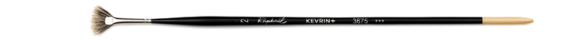 Image of Naturhårspensel Raphael KEVRIN+ FAN brush, badger hair - Size 2 (5F) 3675002 3046450036715