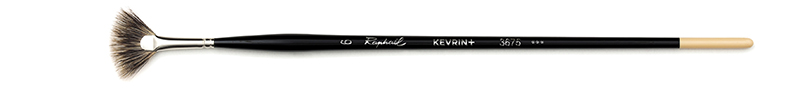 Image of Naturhårspensel Raphael KEVRIN+ FAN brush, badger hair - Size 6 (5F) 3675006 3046450036739
