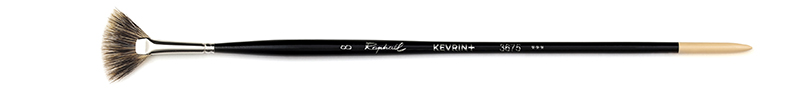 Image of Naturhårspensel Raphael KEVRIN+ FAN brush, badger hair - Size 8 (5F) 3675008 3046450036746