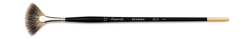 Image of Naturhårspensel Raphael KEVRIN+ FAN brush, badger hair - Size 12 (5F) 3675012 3046450036760