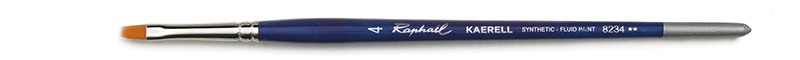 Image of Syntetpensel Raphael Kaerell Bleu Flat kort borst St 4  (5F) 8234004 3046450045373