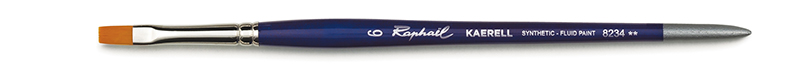 Image of Syntetpensel Raphael Kaerell Bleu Flat kort borst St 6  (5F) 8234006 3046450045380