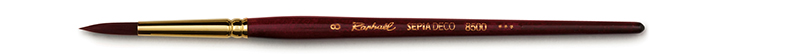 Image of Syntetpensel Raphael Sepia Deco Rund st 8 (3F) 8500008 3046450224785