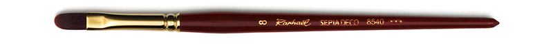 Image of Syntetpensel Raphael Sepia Deco Filbert st 8 (5F) 8540008 3046450224952