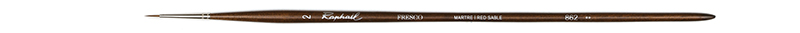 Image of Mårdhårspensel Raphael Fresco Extra round oil  - Size 2 (5F) 862002 3046450051268