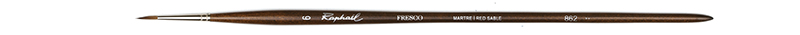 Image of Mårdhårspensel Raphael Fresco Extra round oil  - Size 6 (5F) 862006 3046450051282
