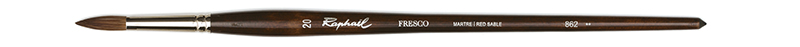 Image of Mårdhårspensel Raphael Fresco Extra round oil  - Size 20 862020 3046450051350