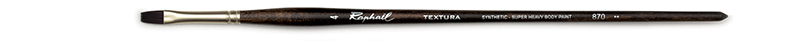 Image of Syntetpensel Raphael Textura Flat kort st 4 (5F) 870004 3046450090113