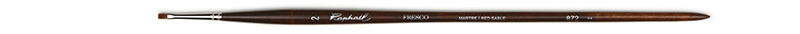 Image of Mårdhårspensel Raphael Fresco Extra flat oil  - Size 2 (5F) 872002 3046450053118
