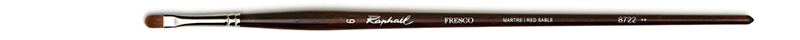 Image of Mårdhårspensel Raphael Fresco Filbert oil brush  - Size 6 (5F) 8722006 3046450053293