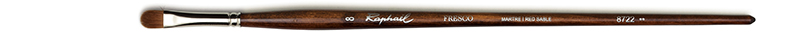 Image of Mårdhårspensel Raphael Fresco Filbert oil brush  - Size 8 (5F) 8722008 3046450053309