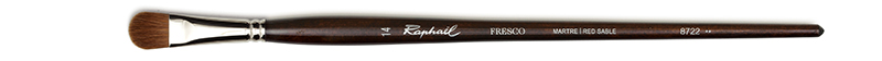 Image of Mårdhårspensel Raphael Fresco Filbert oil brush  - Size 14 (2F) 8722014 3046450053330