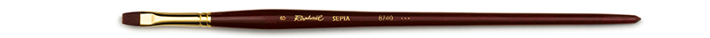 Image of Syntetpensel Raphael Sepia Acryl Flat. st 6 (5F) 8740006 3046450054337