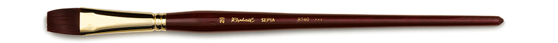 Image of Syntetpensel Raphael Sepia Acryl Flat. st 20 (2F) 8740020 3046450054382