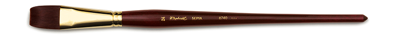 Image of Syntetpensel Raphael Sepia Acryl Flat. st 24 (1F) 8740024 3046450054399