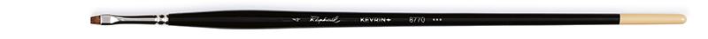 Image of Naturhårspensel Raphael KEVRIN+ > FLAT EXTRA-SHORT - Size 4 (5F) 8770004 3046450055631