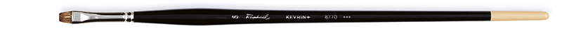 Image of Naturhårspensel Raphael KEVRIN+ > FLAT EXTRA-SHORT - Size 8 (5F) 8770008 3046450055648