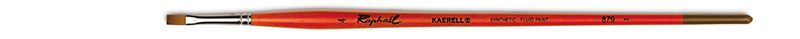 Image of Syntetpensel Raphael Kaerell "S" Acryl Flat St 4  (5F) 879004 3046450055419