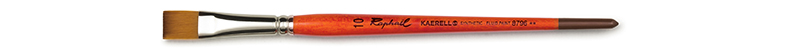 Image of Syntetpensel Raphael Kaerell "S" Orange Flat St 10  (5F) 8796010 3046450056133