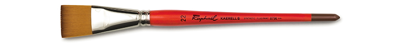 Image of Syntetpensel Raphael Kaerell "S" Orange Flat St 22 8796022 3046450056195