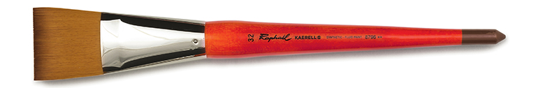 Image of Syntetpensel Raphael Kaerell "S" Orange Flat St 32 8796032 3046450445463