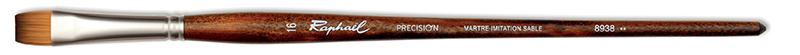 Image of Syntetpensel Raphael Precision 8938 Flat kort  LH st 16 (3F) 8938016 3046450035589
