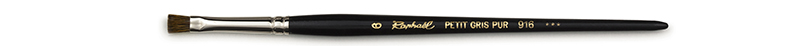 Image of Ekorrhårspensel Raphael LAVIS FLAT wash-drawing brush, Size 6 (5F) 916006 3046450060109
