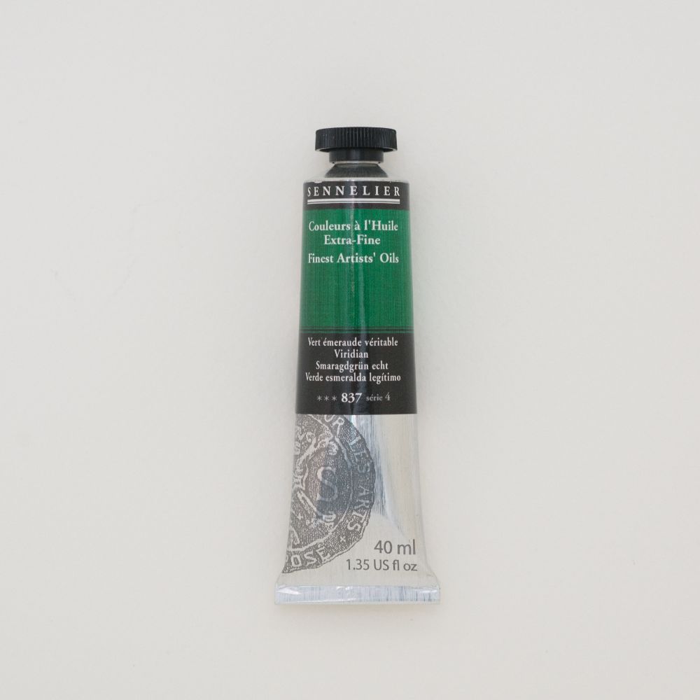 Image of Oljefärg Sennelier 40 ml>S4-Viridian 837 (3F) 130411837 3046450460367
