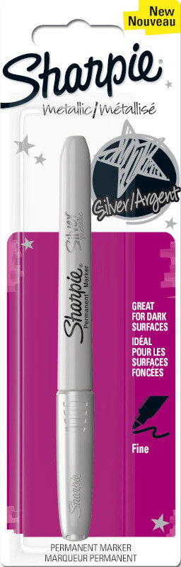 Image of Sharpie Metallic Silver Fine Blister 1986004 3501178491128