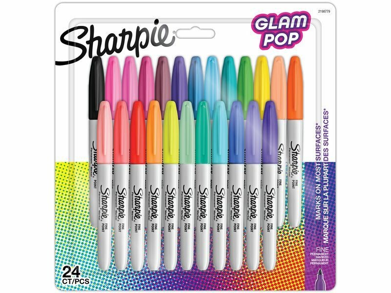 Image of Sharpie Permanent Marker Fine Glam Pop 24-Blister 2198779 3026981987793