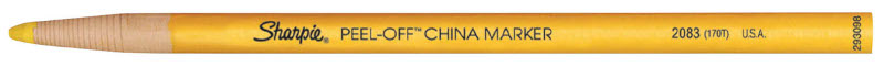 Image of Märkpenna Vax Sharpie China Marker Yellow (12F) S0305101 8008285093412