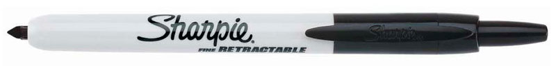 Image of Märkpenna Sharpie Retractable Perm. Marker Fine Black S0810840 3501170818312