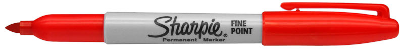 Image of Märkpenna Sharpie Fine Perm. Market Red (12F) S0810940 3501177418324