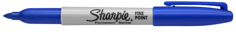 Image of Märkpenna Sharpie Fine Perm. Marker Blue (12F) S0810950 3501170818329