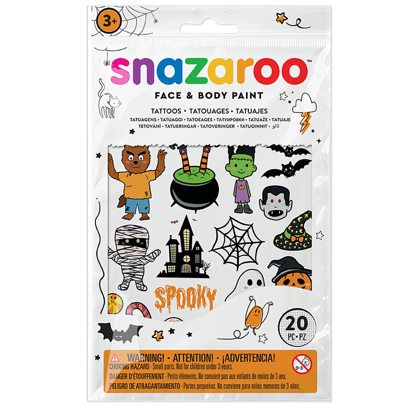 Image of Snazaroo CUTE HALLOWEEN TATTOOS 1198315 766416083159