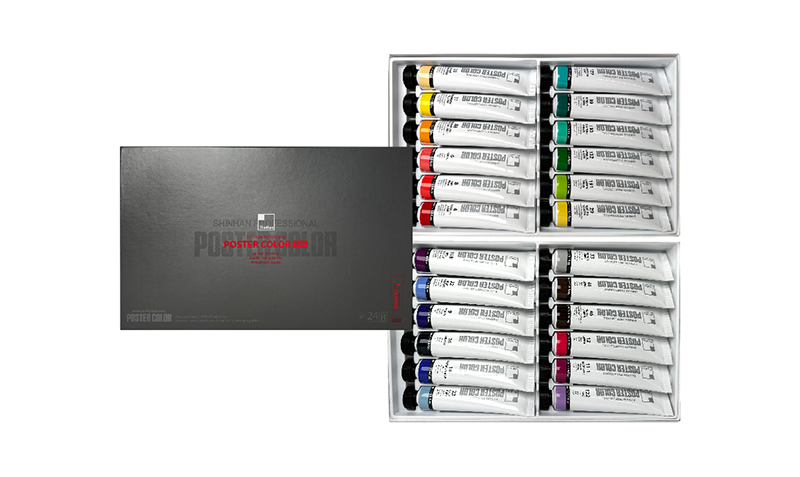 Image of ShinHan Professional Poster Color 40ml Tube 24 Colors Set B 13252620024 8803332897865
