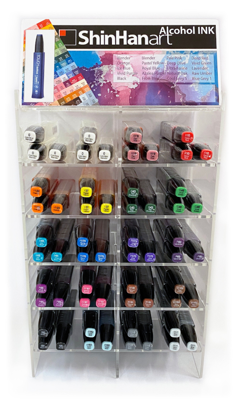 Image of Touch Alcohol Ink Start kit 18x3 + 6 blender + block + 2plexidisp. 1492999