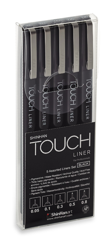 Image of Fineliner Touch Liner SET of 5 4100005 8809326962830