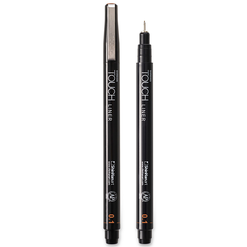 Image of Fineliner Touch Liner 0.1mm Brown (12F) 4110701 8809326420156