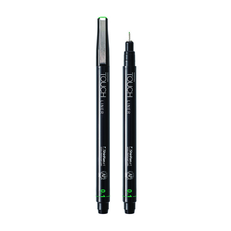 Image of Fineliner Touch Liner 0.1mm  Green deep (12F) 4110901 8809326420248