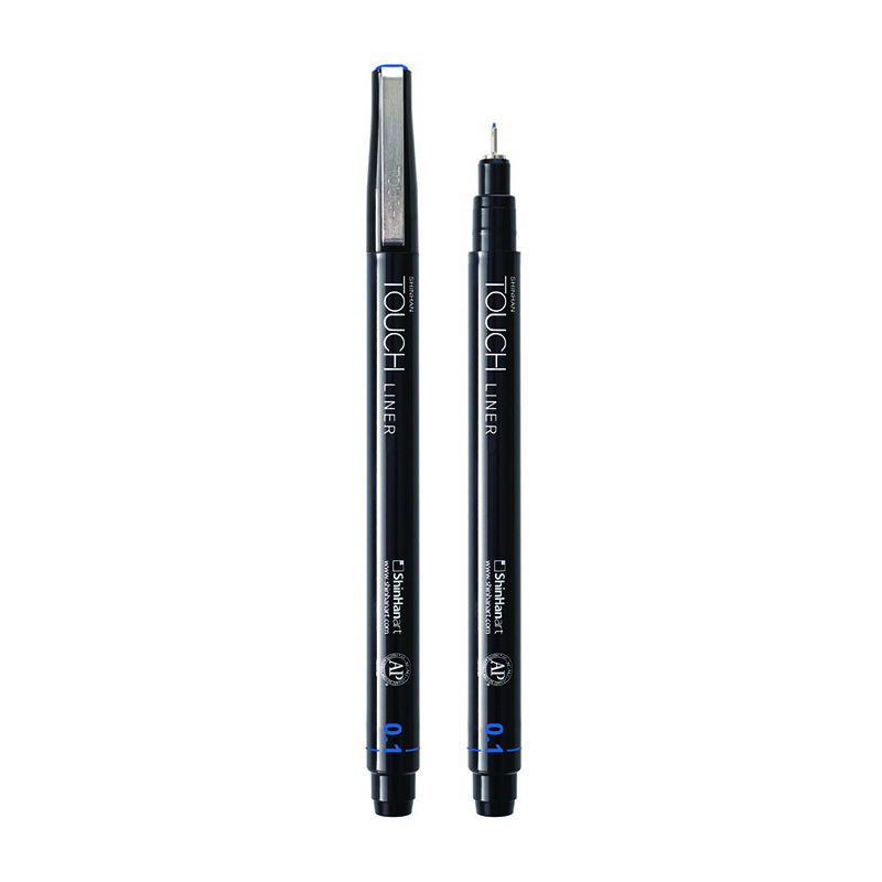 Image of Fineliner Touch Liner 0.1mm Cobalt blue (12F) 4111001 8809326420255