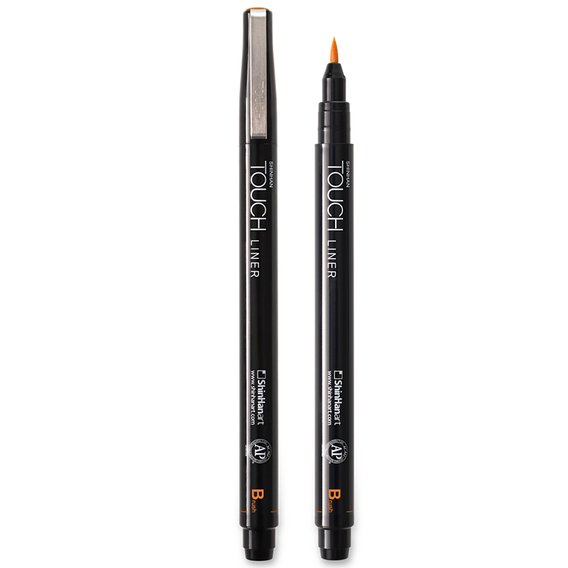 Image of Fineliner Touch Liner BRUSH 0.1mm Orange (12F) 4300200 8809326420170