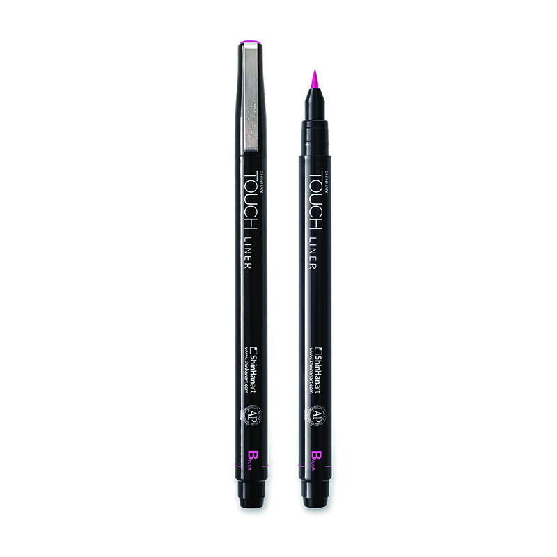 Image of Fineliner Touch Liner BRUSH 0.1mm Pink (12F) 4301100 8809326420316
