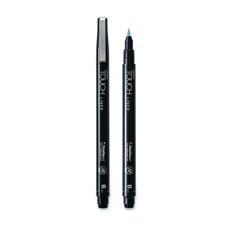 Image of Fineliner Touch Liner BRUSH Cool grey (12F) 4301200 8809326420323