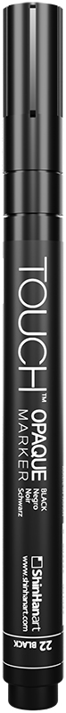 Image of TOUCH OPAQUE Marker - Fine black 0,8-1,3mm 86100032011 8803332041459