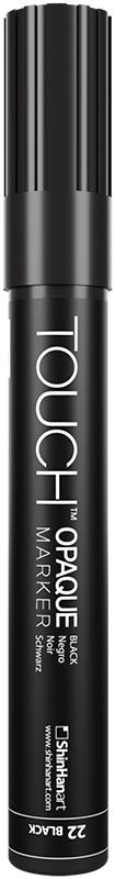 Image of TOUCH OPAQUE Marker - Medium black 1,5-2,3mm 86100032026 8803332041602