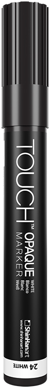 Image of TOUCH OPAQUE Marker - Medium white 1,5-2,3mm 86100032027 8803332041619